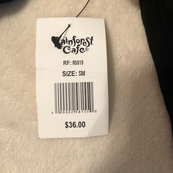 New Black Beach Coverup w/flower detailing - Picture 3 of 3